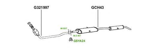 Система выпуска ОГ GT Exhaust 3594