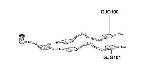 Система выпуска ОГ GT Exhaust 3643