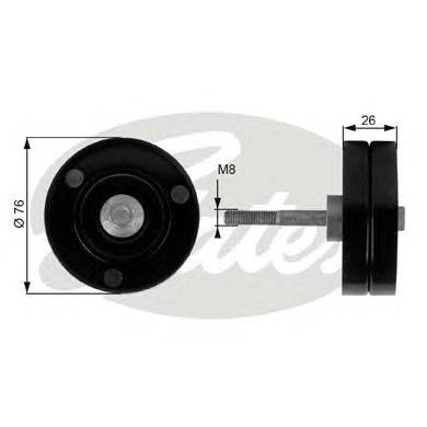Паразитный / ведущий ролик, поликлиновой ремень GATES T36184