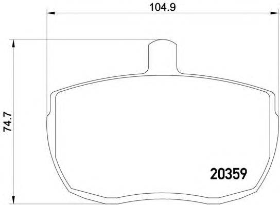 Комплект тормозных колодок, дисковый тормоз TEXTAR 2035908