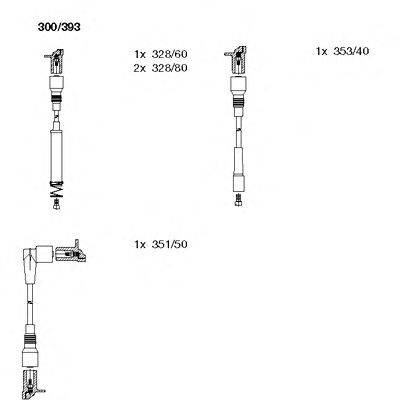 Комплект проводов зажигания BREMI 300393