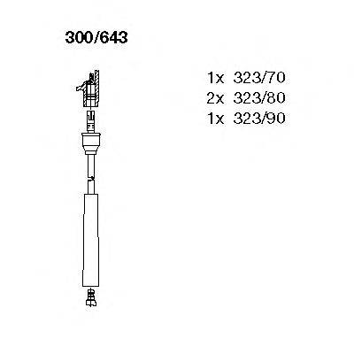 Комплект проводов зажигания BREMI 300643