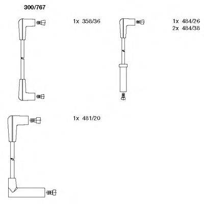 Комплект проводов зажигания BREMI 300767