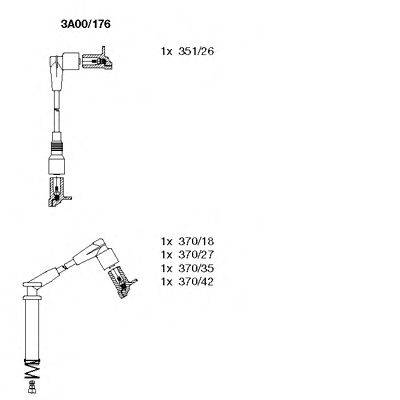 Комплект проводов зажигания BREMI 3A00/176