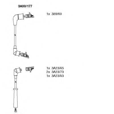 Комплект проводов зажигания BREMI 3A00/177