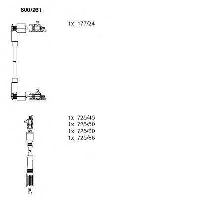 Комплект проводов зажигания BREMI 600261