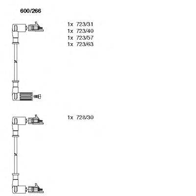 Комплект проводов зажигания BREMI 600/266