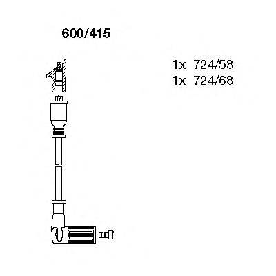 Комплект проводов зажигания BREMI 600/415