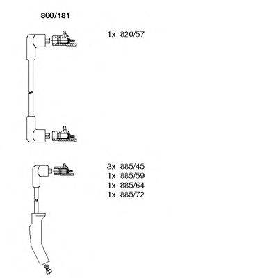 Комплект проводов зажигания BREMI 800181