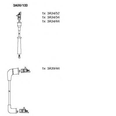 Комплект проводов зажигания BREMI 3A00/133