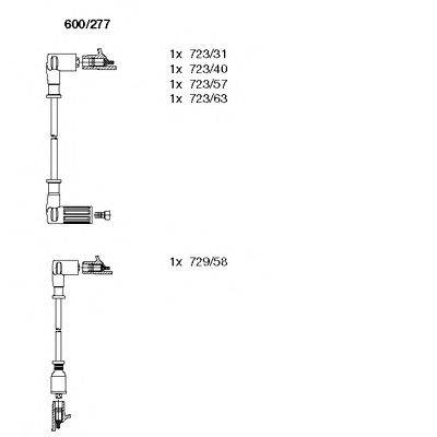 Комплект проводов зажигания FACET 48844