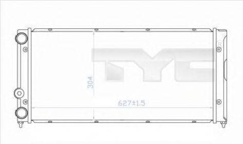 Радиатор, охлаждение двигателя TYC 737-0035