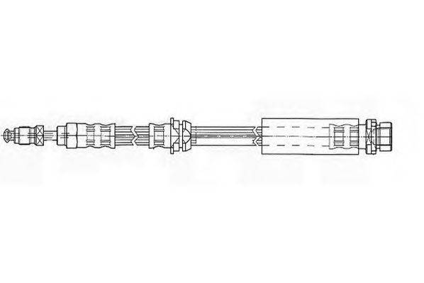 Тормозной шланг FERODO FHY2480