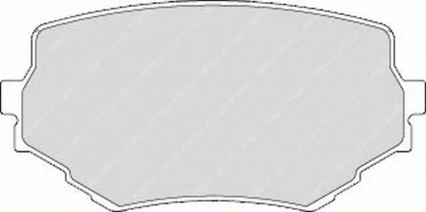 Комплект тормозных колодок, дисковый тормоз FERODO FSL1565