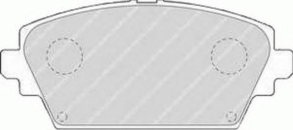 Комплект тормозных колодок, дисковый тормоз FERODO FSL1580