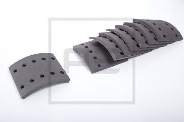 Комплект тормозных башмаков, барабанные тормоза PE Automotive 19166