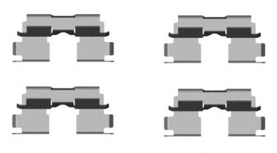 Комплектующие, колодки дискового тормоза MINTEX MBA1662