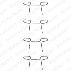 Комплектующие, колодки дискового тормоза DELPHI LX0046