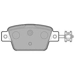 Комплект тормозных колодок, дисковый тормоз DELPHI LP2486