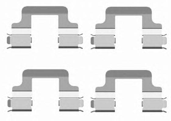 Комплектующие, колодки дискового тормоза HELLA 8DZ 355 204-101