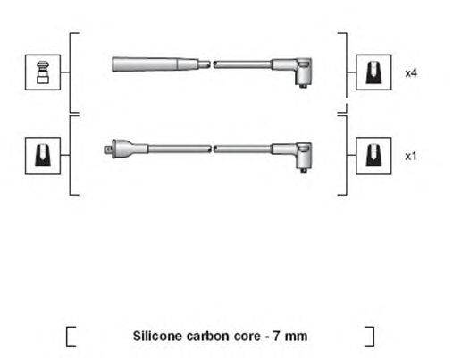 Комплект проводов зажигания MAGNETI MARELLI 941318111036