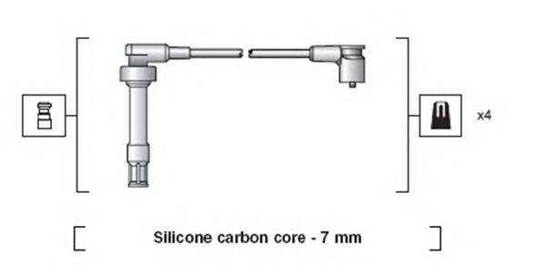 Комплект проводов зажигания MAGNETI MARELLI 941318111268