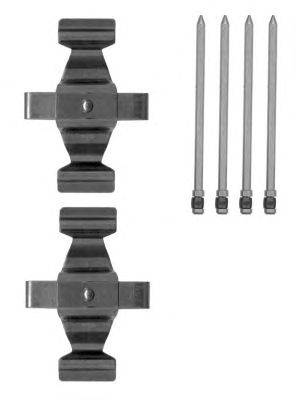 Комплектующие, колодки дискового тормоза HELLA 8DZ 355 205-311