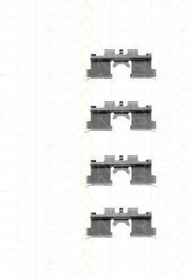 Комплектующие, колодки дискового тормоза TRISCAN 8105141511