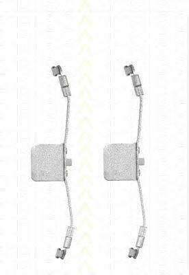 Комплектующие, колодки дискового тормоза TRISCAN 8105 271605