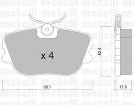 Комплект тормозных колодок, дисковый тормоз METELLI 22-0150-0