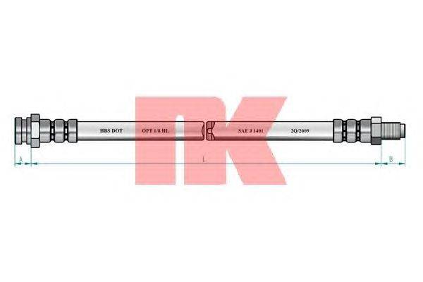 NK (НОМЕР: 851024) Тормозной шланг