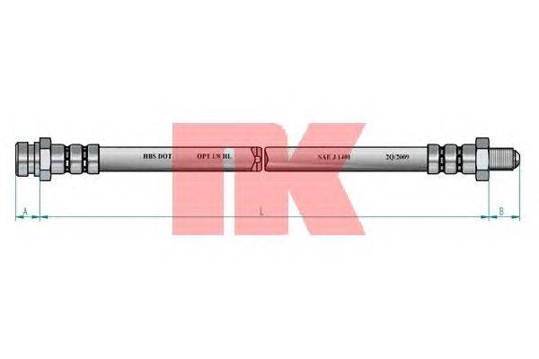 Тормозной шланг NK 853460