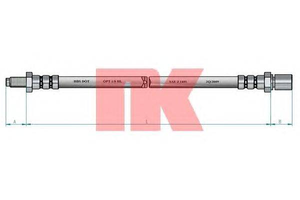 Тормозной шланг NK 8545106