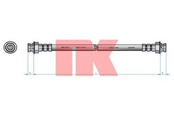 Тормозной шланг NK 859306