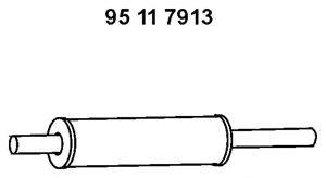 Предглушитель выхлопных газов EBERSPÄCHER 95 11 7913