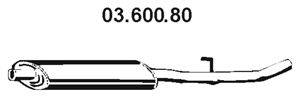 Средний глушитель выхлопных газов EBERSPÄCHER 03.600.80