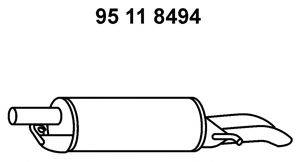 Глушитель выхлопных газов конечный TESH 220789