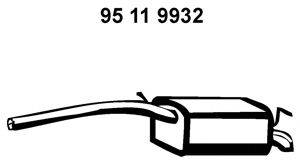 Глушитель выхлопных газов конечный EBERSPÄCHER 95 11 9932