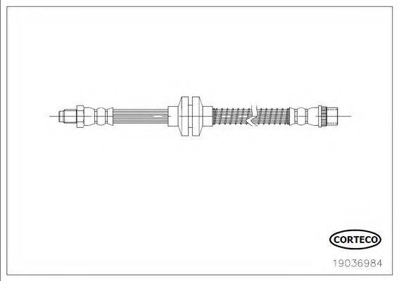 Тормозной шланг CORTECO 19036984