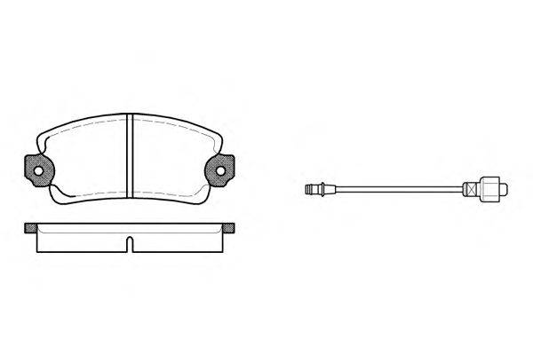 Комплект тормозных колодок, дисковый тормоз ROADHOUSE 20421