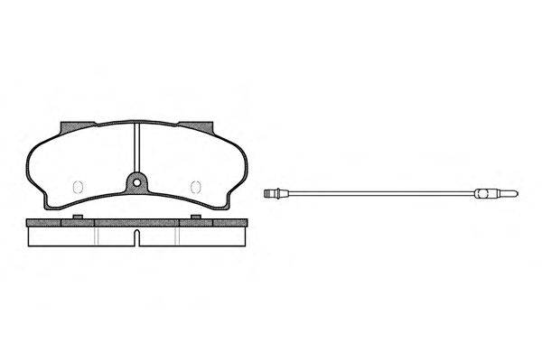 Комплект тормозных колодок, дисковый тормоз ROADHOUSE 202612