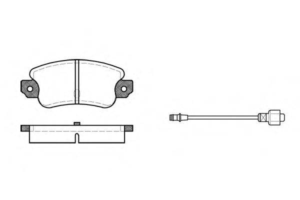 Комплект тормозных колодок, дисковый тормоз REMSA 0028.02