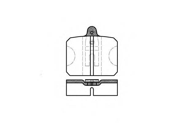 Комплект тормозных колодок, дисковый тормоз REMSA 0118.10