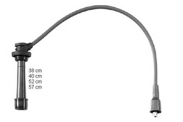 Комплект проводов зажигания HERTH+BUSS JAKOPARTS J5388013