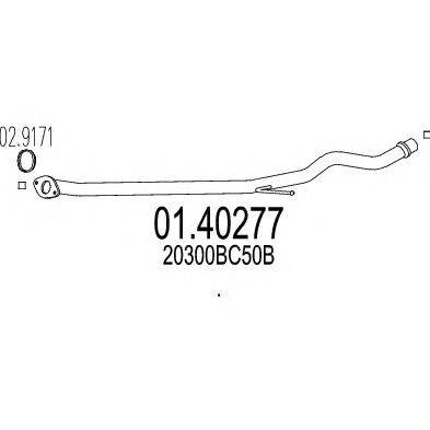 Труба выхлопного газа MTS 01.40277