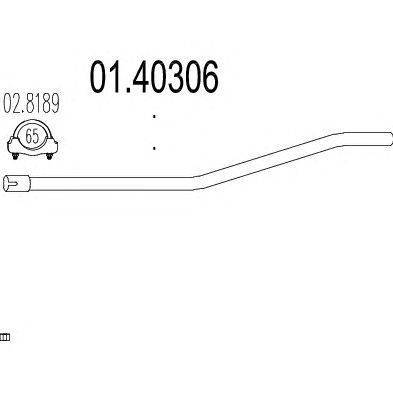 Труба выхлопного газа MTS 01.40306