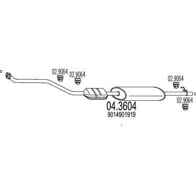 Катализатор MTS 04.3604