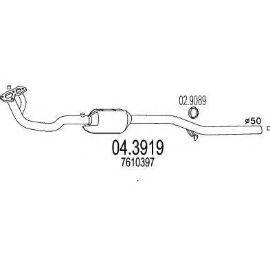 Катализатор MTS 04.3919