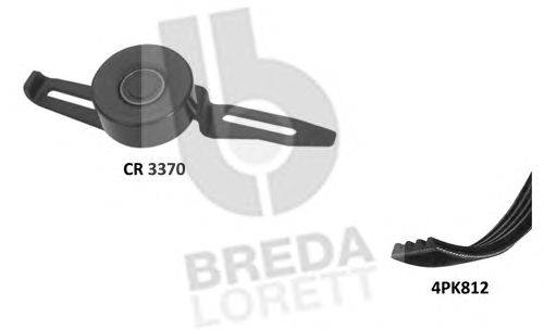 Поликлиновой ременный комплект BREDA  LORETT KCA 0057