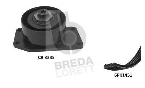 Поликлиновой ременный комплект BREDA  LORETT KCA 0064